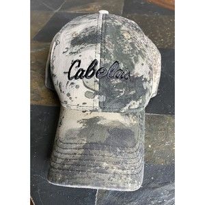 Cabelas Hat Cap Strap Back Brown Green Camo Camouflage Hunting Hunter